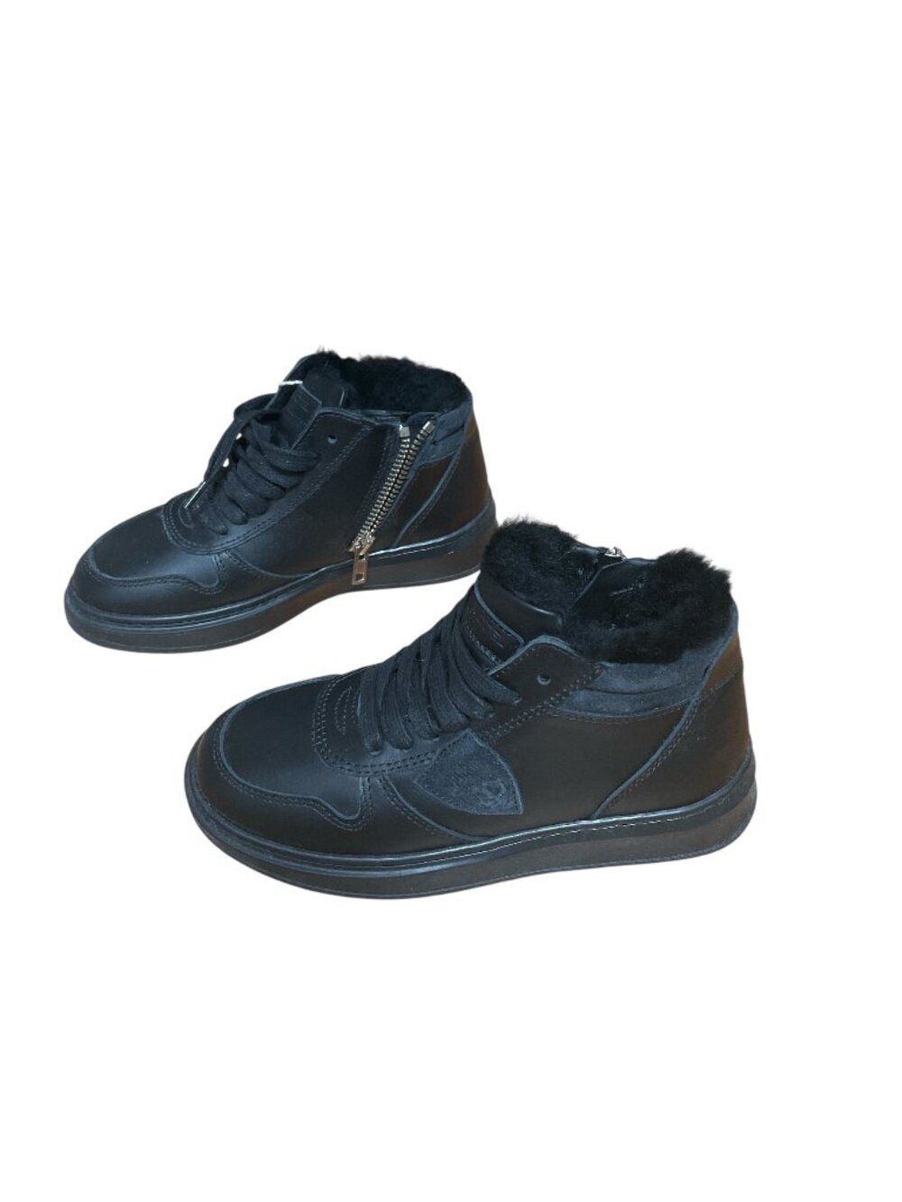 Philippe Model Shearling lined Leather Boy Boots 31